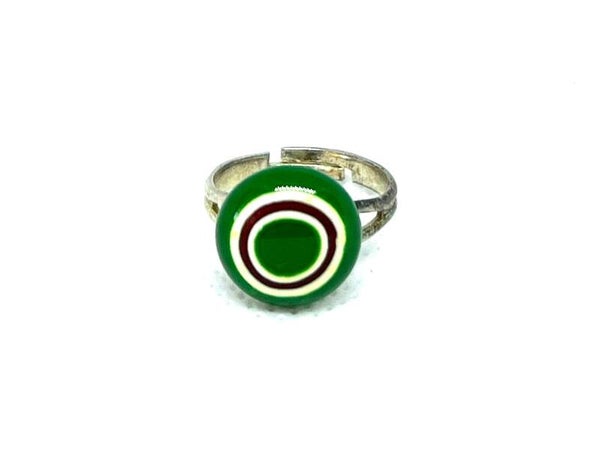 Groene rondjes ring