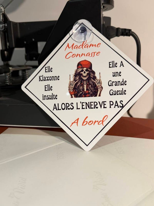 Plaque madame connasse