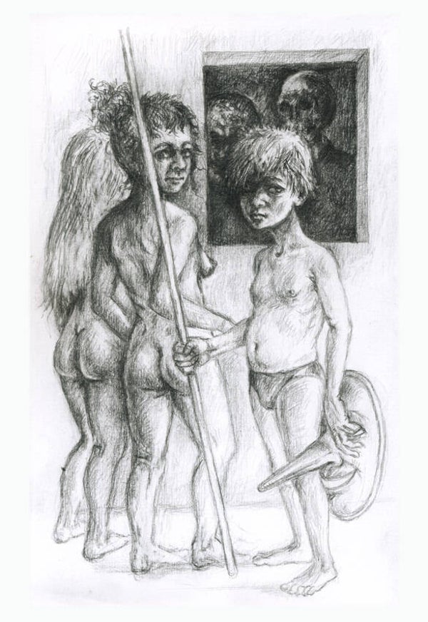 Demaskierte (Originalzeichnung)