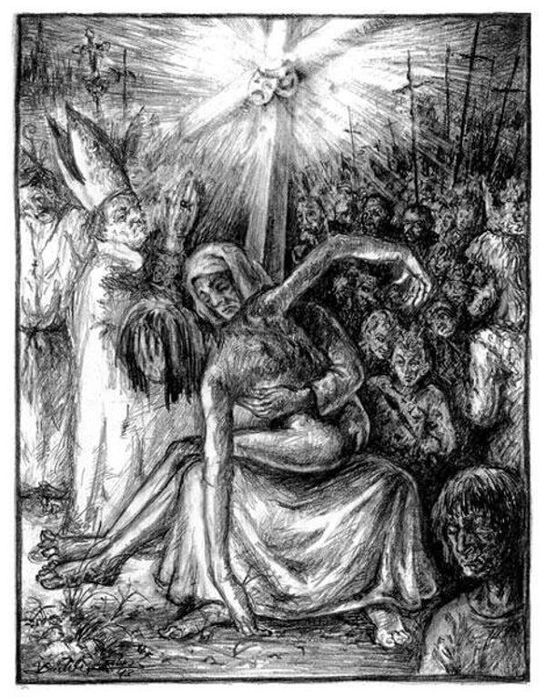 Pieta 1993 (Originalzeichnung)