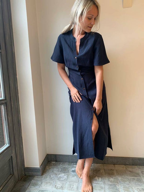 Dark blue dress