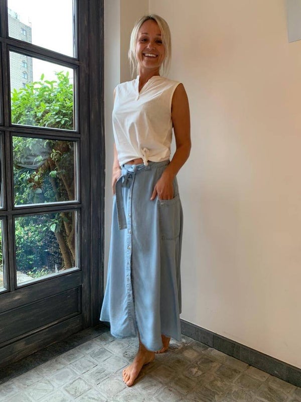 Denim skirt