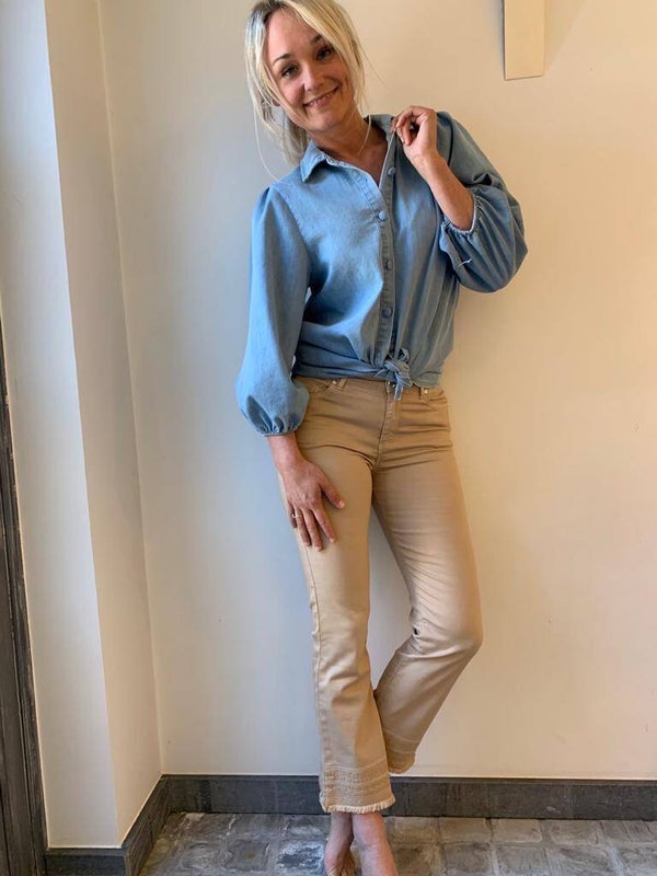 cropped trousers flared