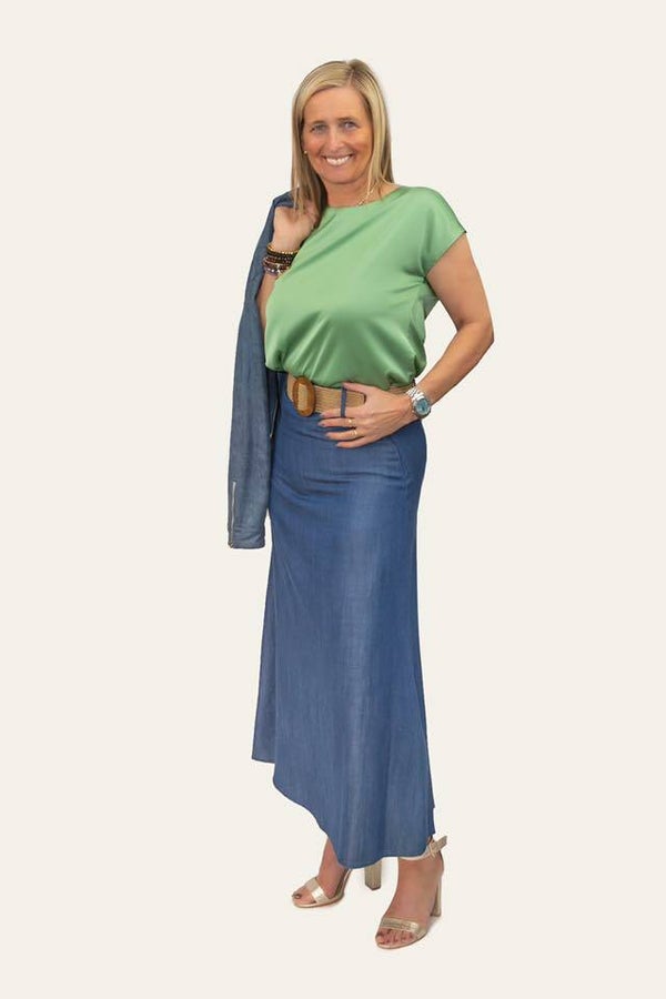 Blue skirt