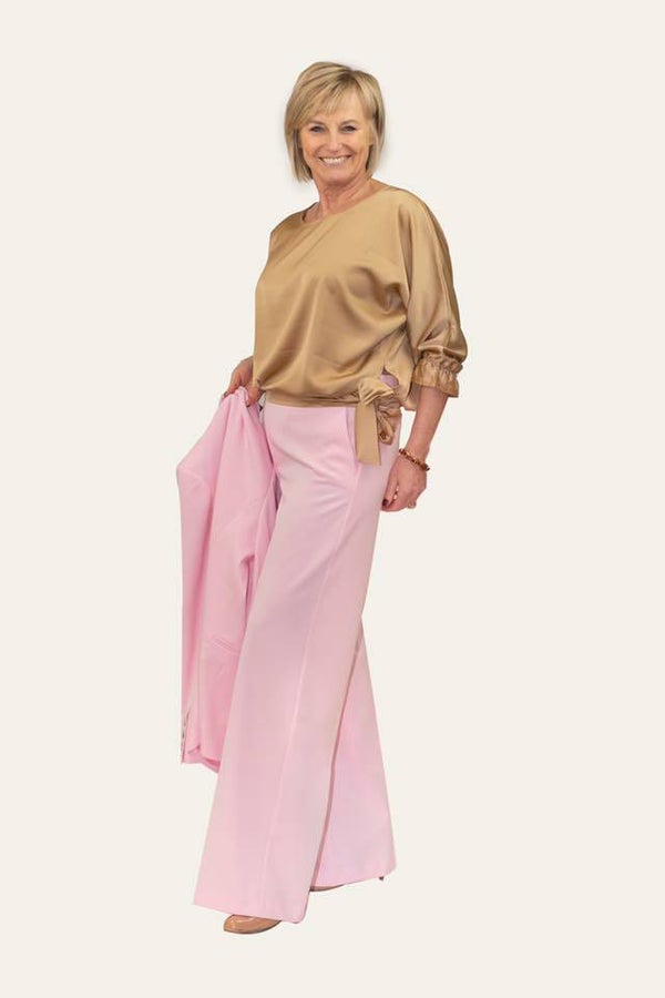 Pink wide pants