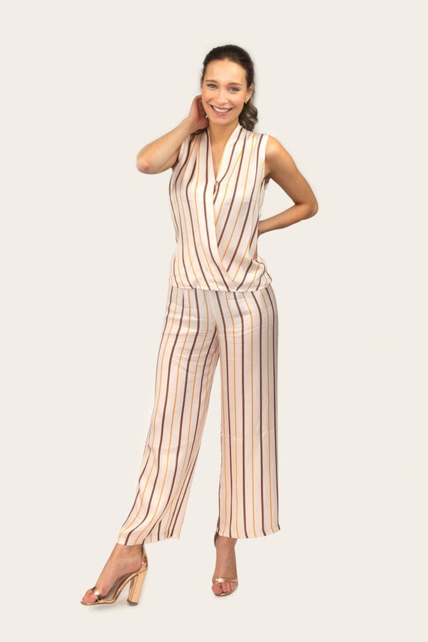 Striped jumpsuit