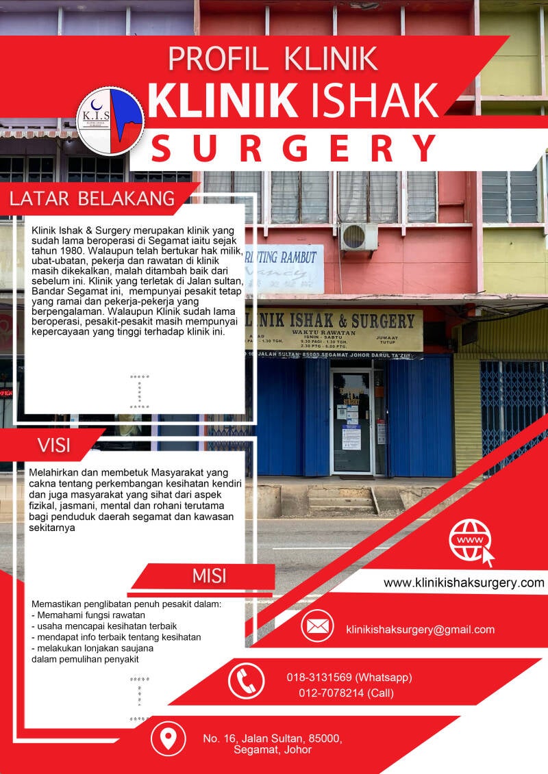 Profil Klinik Ishak & Surgery / Latar Belakang Klinik Ishak / Visi klinik Ishak / Misi Klinik Ishak
