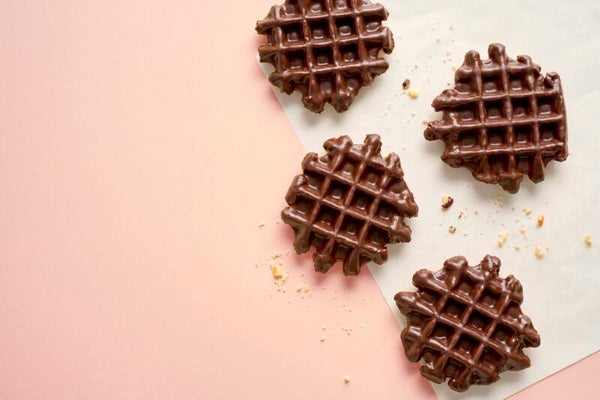 WoW! Wafels met chocoladesmaak (10 stuks - per 2 verpakt)