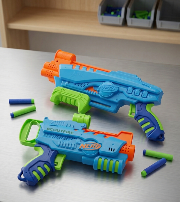 🎯 Nerf Blaster Doppelpack – Scoutfire & Eaglepoint im Set