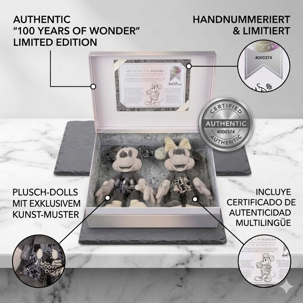 Disney 100 Years of Wonder – Exklusives Micky & Minnie Maus Sammler-Set