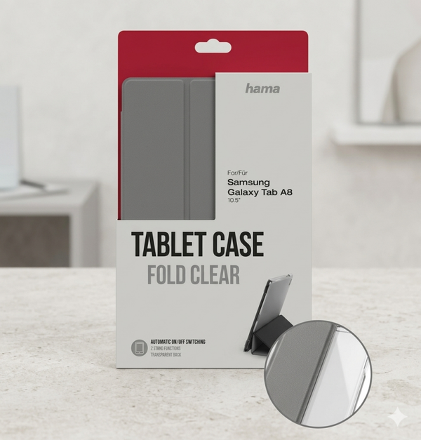 Hama Tablet-Case „Fold Clear“ für Samsung Galaxy Tab A8 10.5" – Schwarz