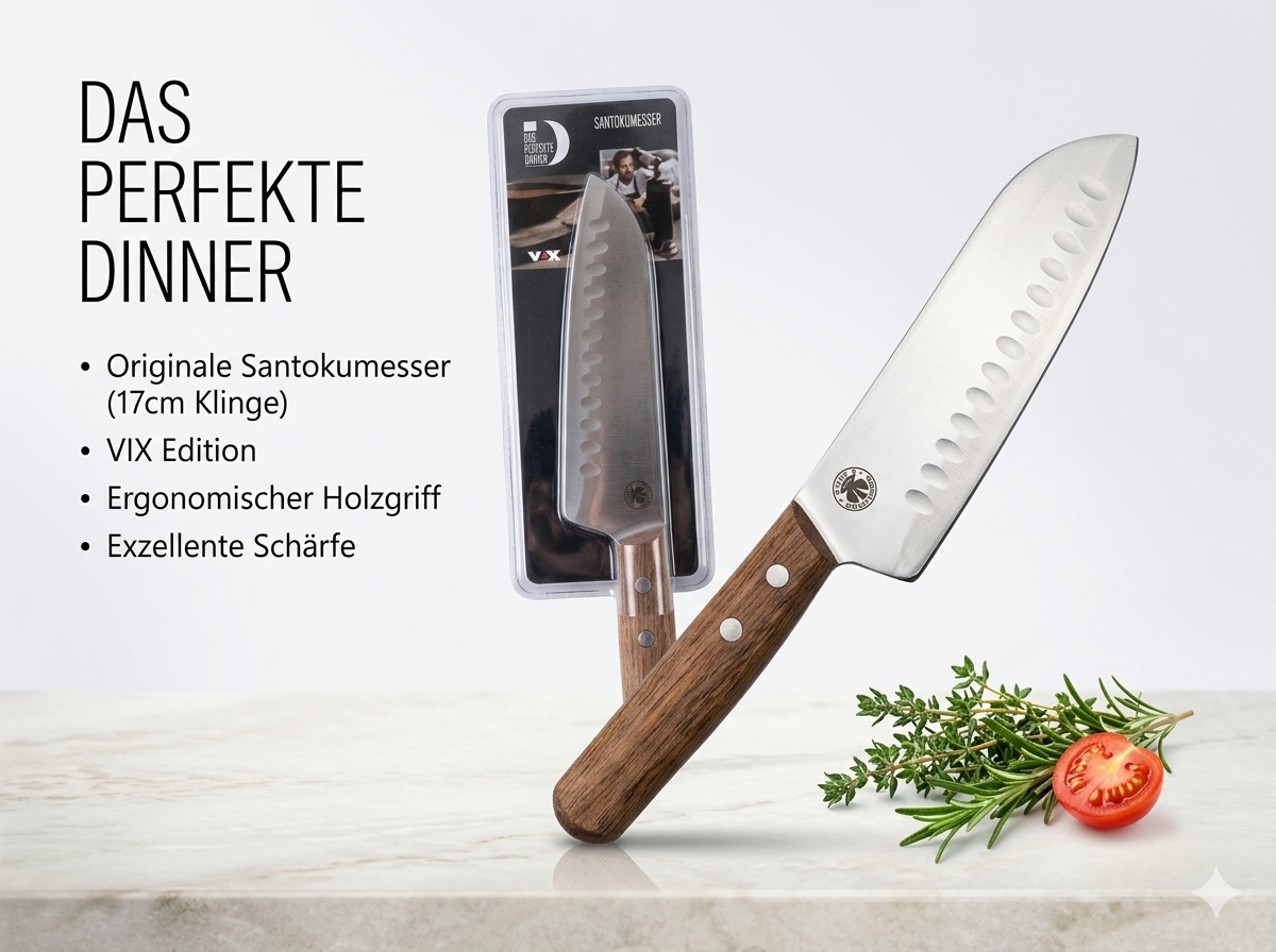 Das perfekte Dinner: Santokumesser – Präzision wie bei den Profis