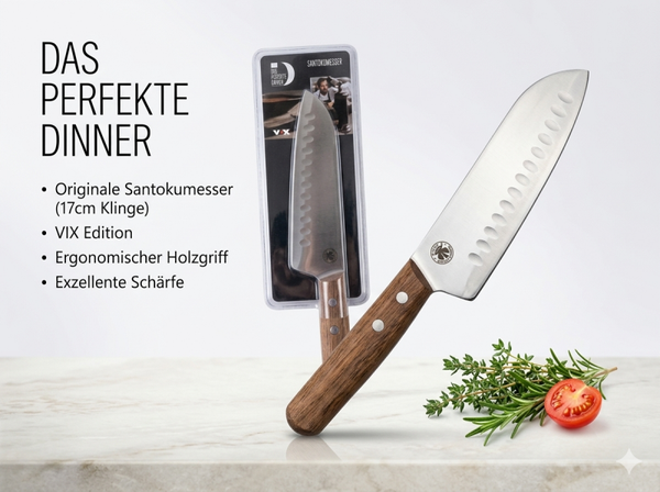 Das perfekte Dinner: Santokumesser – Präzision wie bei den Profis