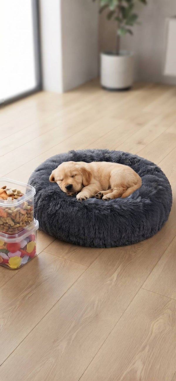 Kuscheliges Haustierbett für Hunde & Katzen (50 cm)