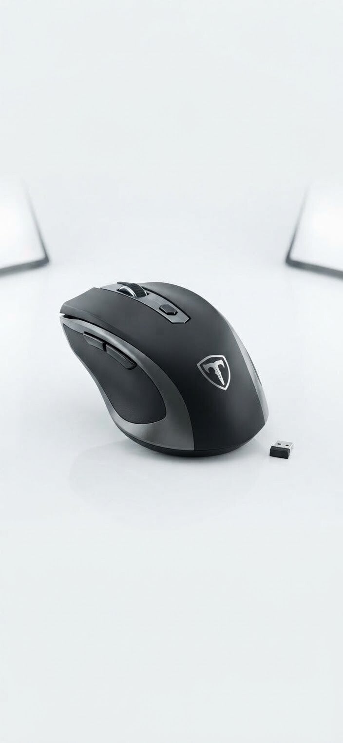 Moderne Wireless Mouse (Modell: D-09) – Ergonomischer Komfort und kabellose Freiheit