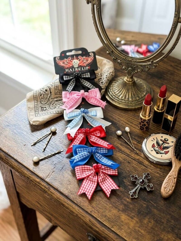 Rockabilly Haarspangen  Set 6tlg.