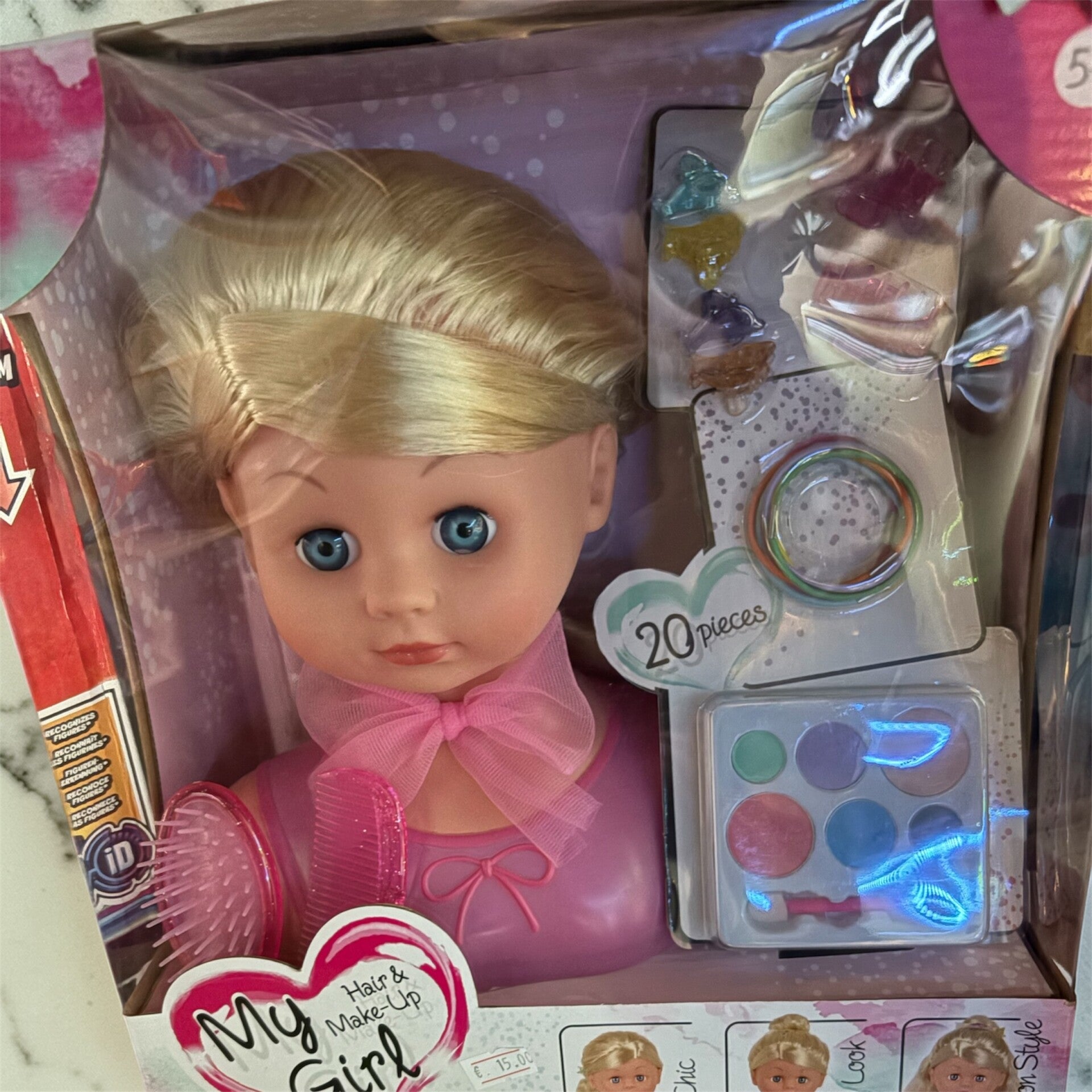 Schmink- und Frisierkopf „My Girl“ – 20-teiliges Set