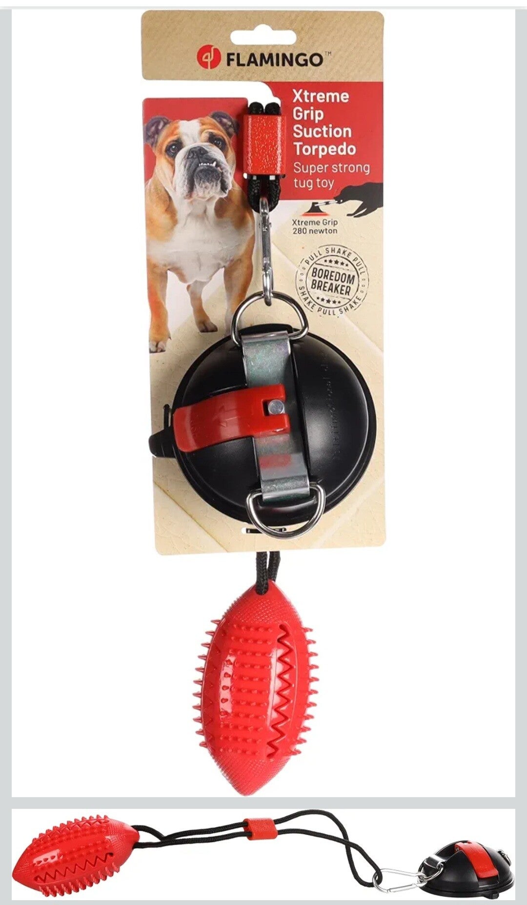 Flamingo Xtreme Grip Suction Torpedo (Super starkes Zerrspielzeug)