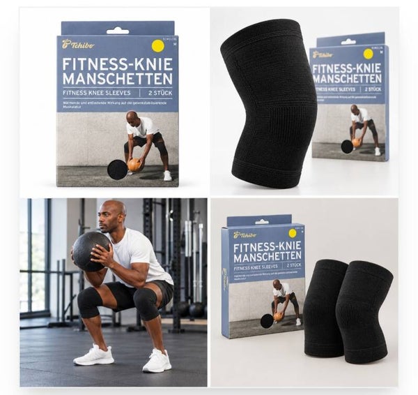 Tchibo Fitness-Kniemanschetten – 2 Stück
