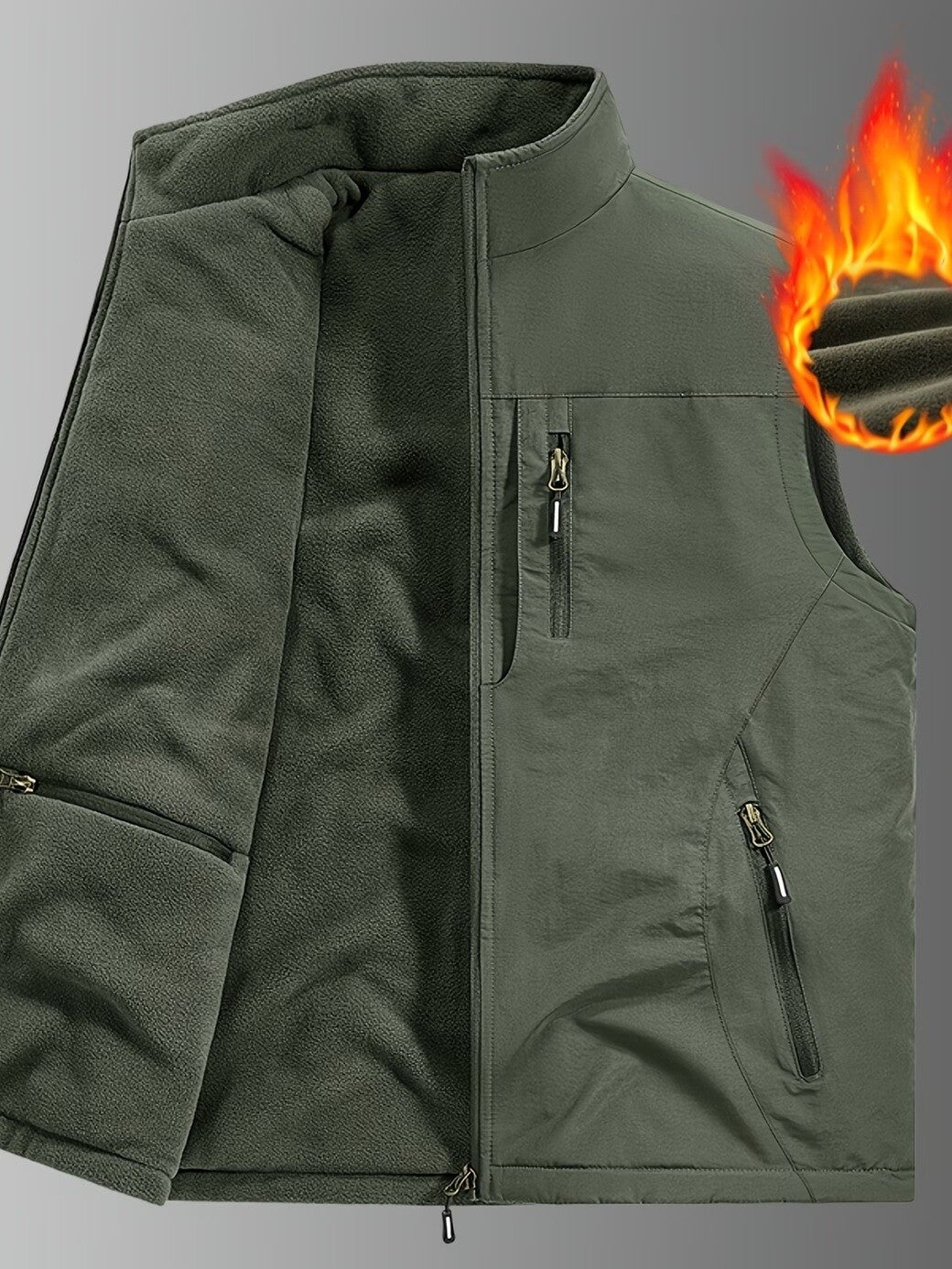 LA VESTE à AVOIR - Couleur vert armée