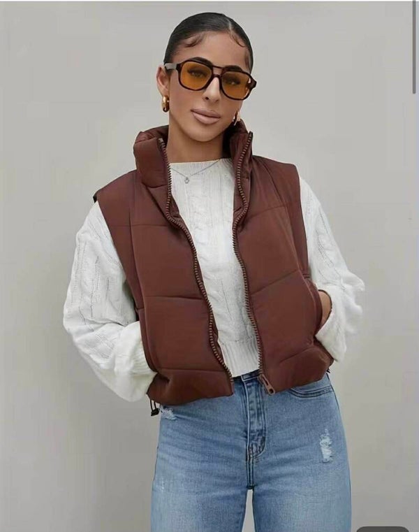 Veste sans manche, couleur bordeaux