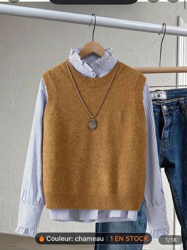 Débardeur couleur chameau