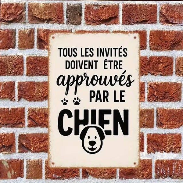 Affiche CHIEN humour