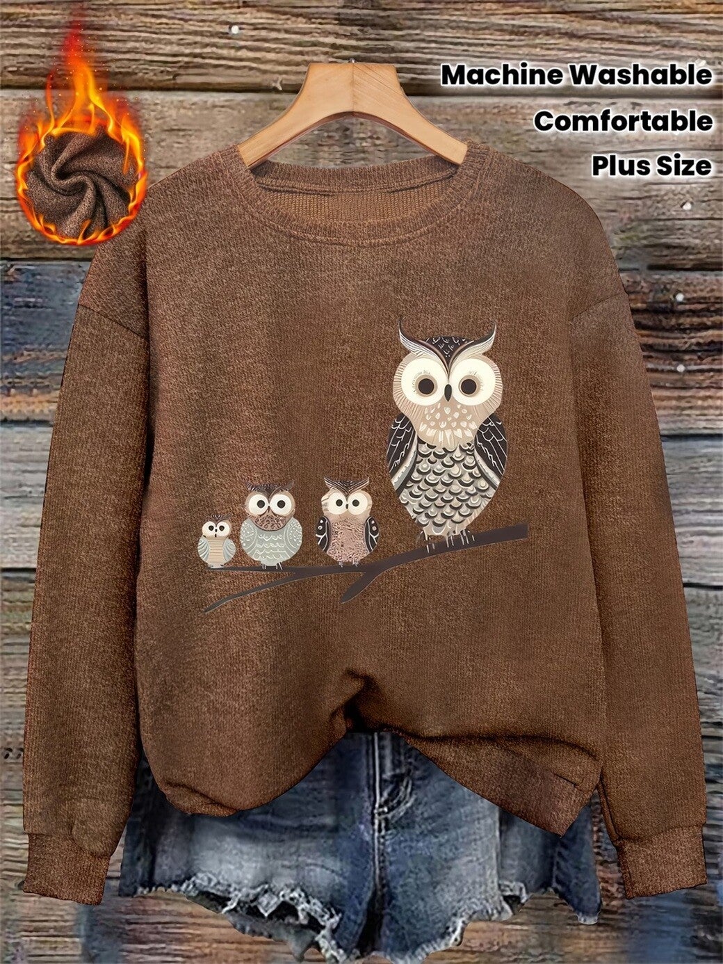 Chandail hibou - 3 couleiurs