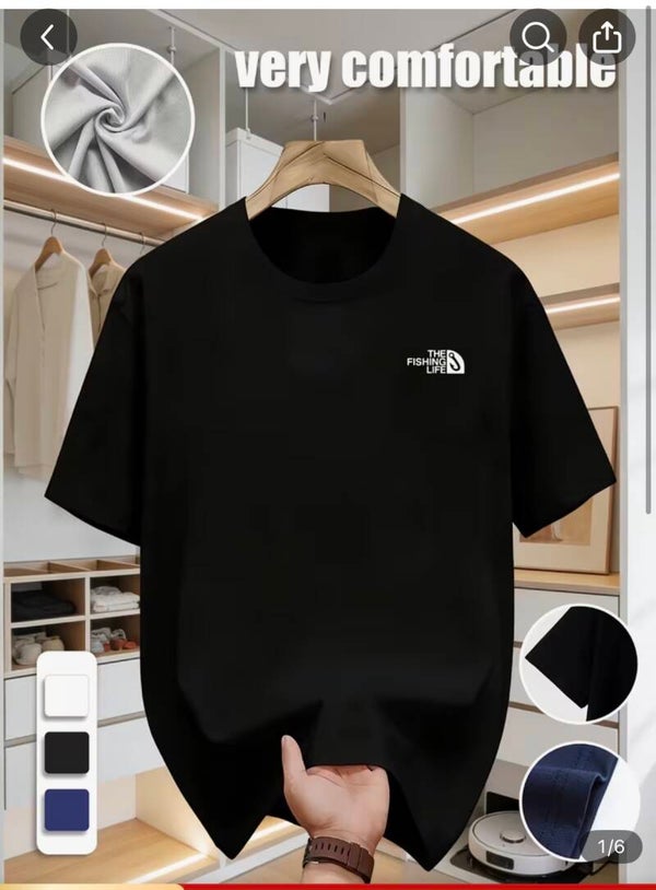 T-Shirt « The Fishing Life » 100% coton