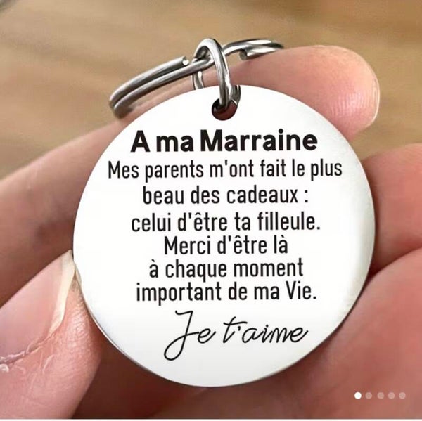 Porte-clés cadeau MARRAINE