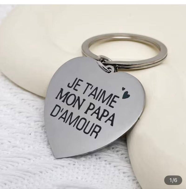Porte-clés Papa d’amour