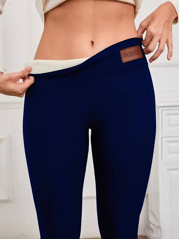 Legging doublé marine - S à 4XL