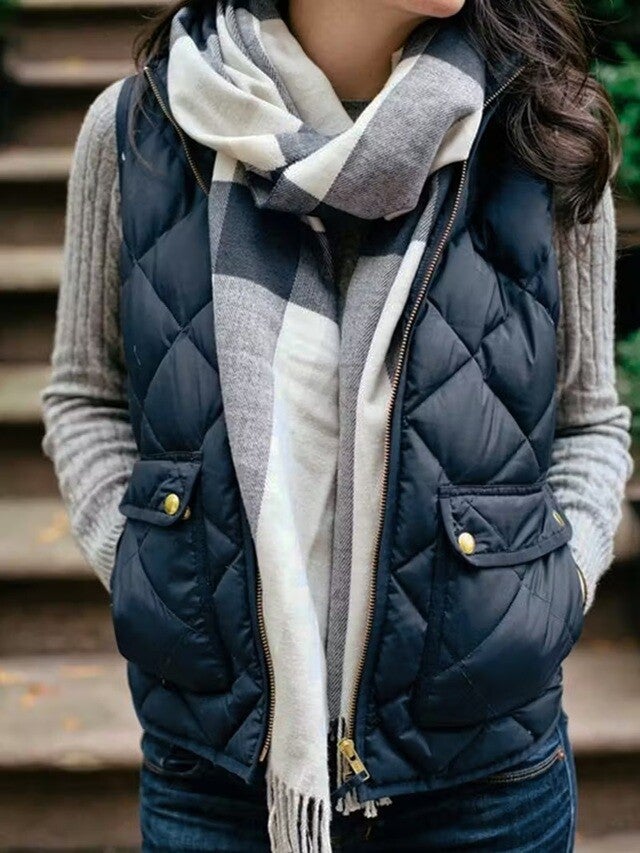 Veste sans manche couleur bleu