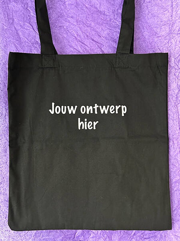 Katoenen tas met naam, illustratie of foto