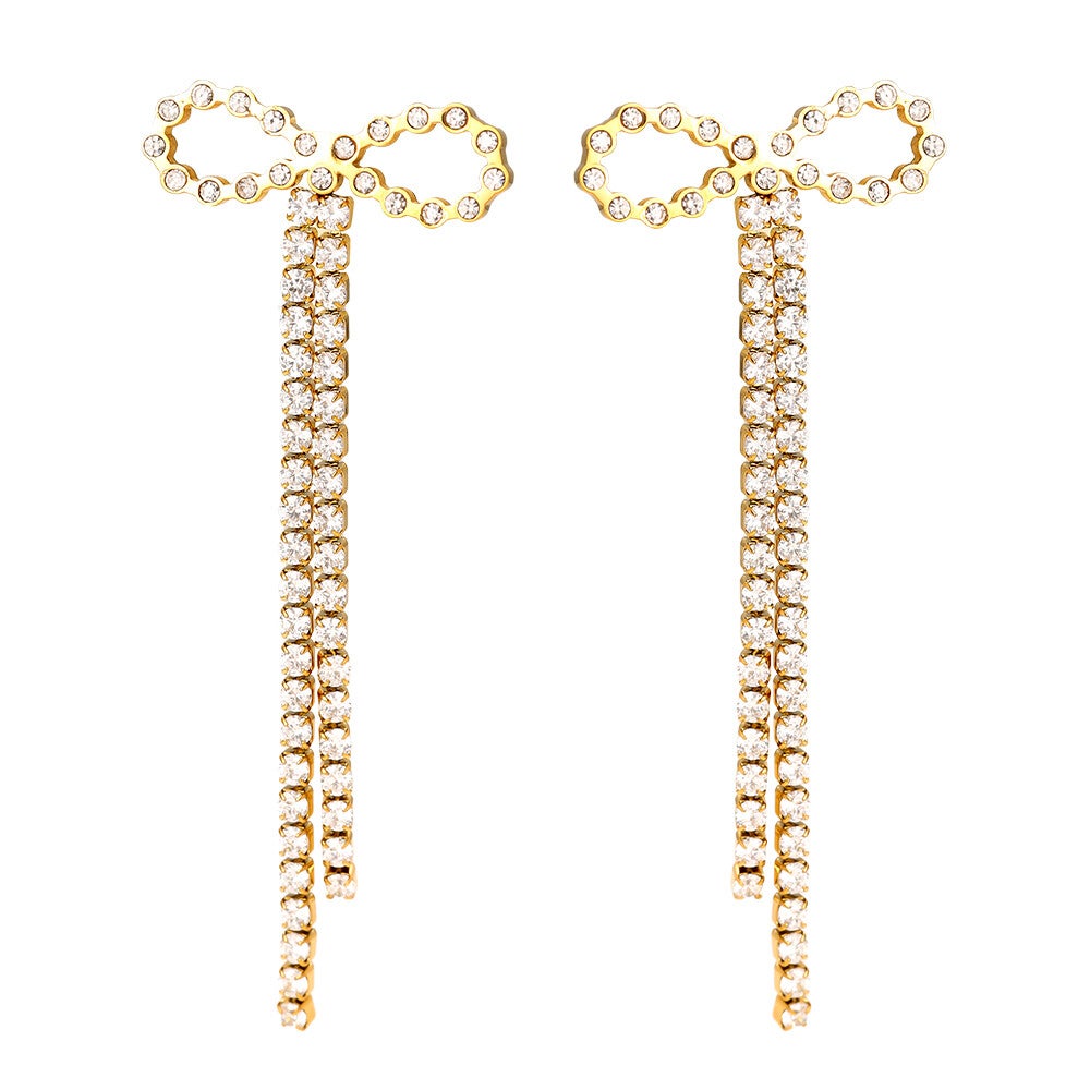 Oorbellen Crystal Bow