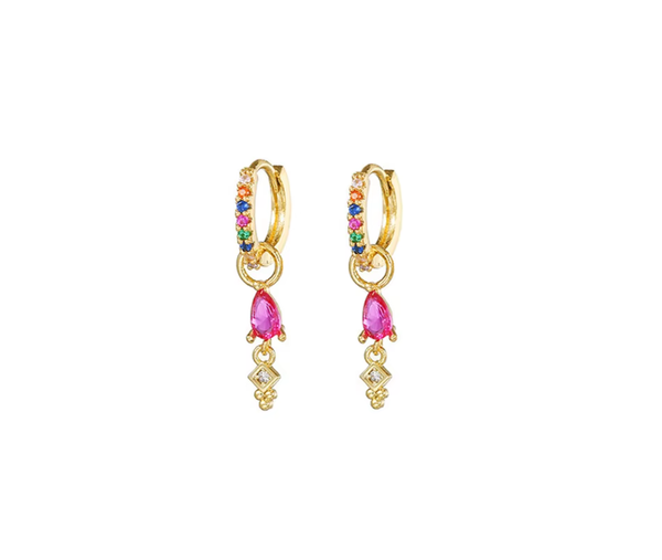 Oorbellen Mila Rainbow Drops
