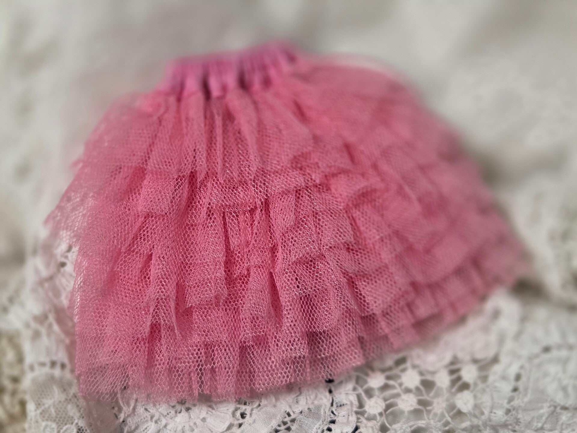 Tulle Skirt 9 cm/ Milk pink