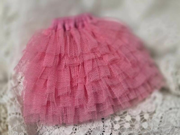 Tulle Skirt 9 cm/ Milk pink