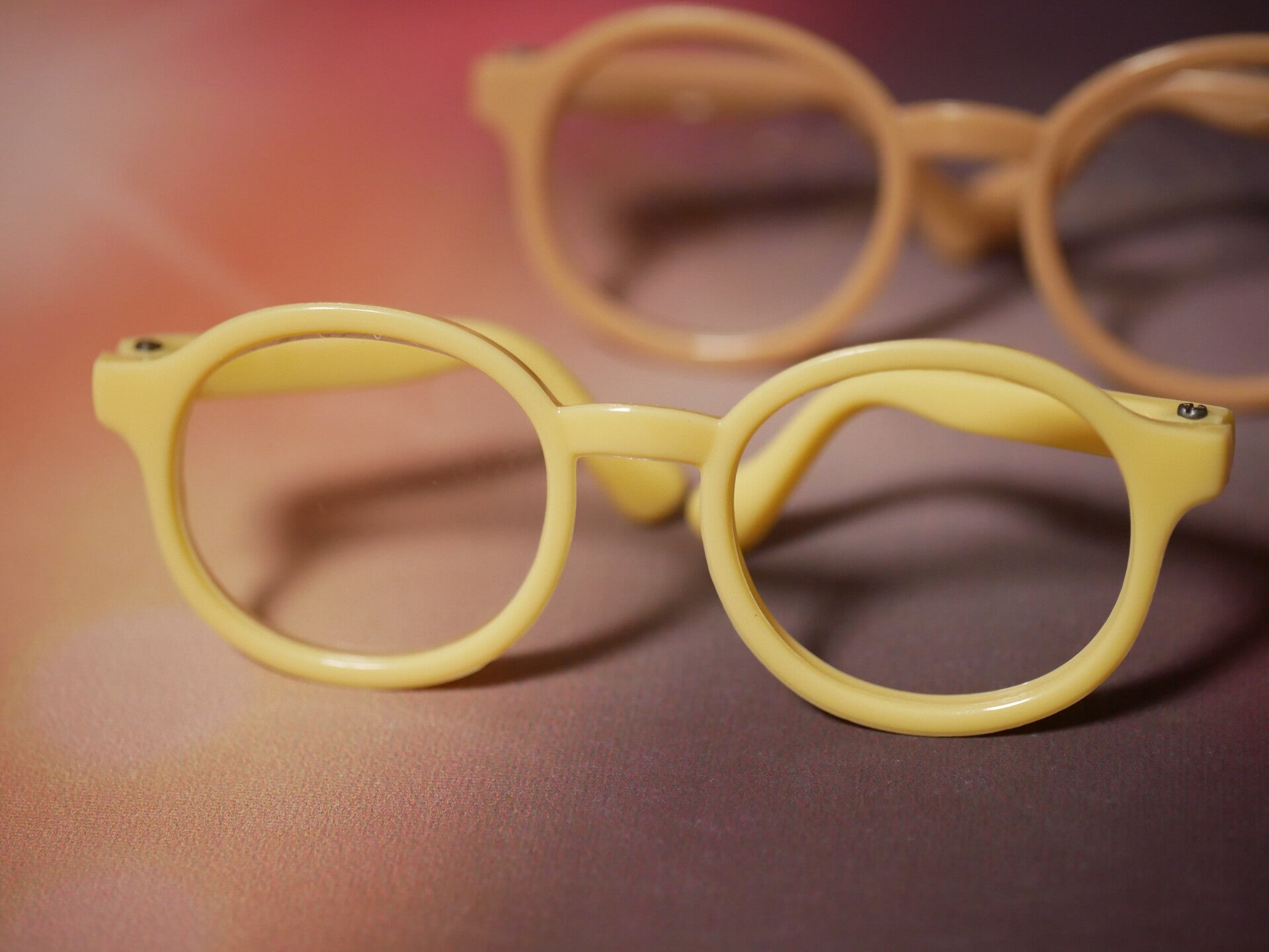 Blythe glasses./glasses for Blythe/Pullip/Qbaby, / Yellow