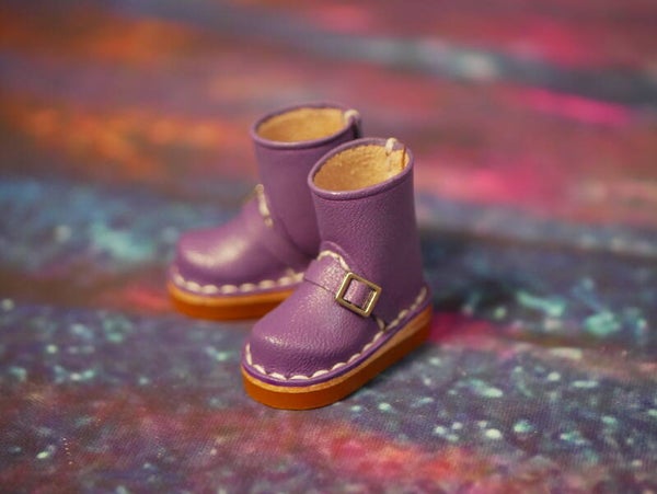 Real leather doll shoes for Blythe, Holala & Monst./ Purple