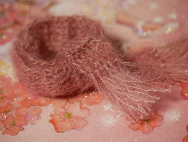 Scarves for dolls Blythe Monst Holala and other dolls./ Oud pink