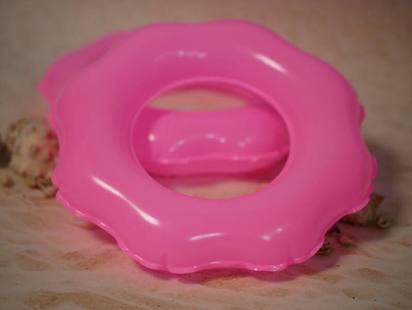Flower Swim ring voor dolls./ Pink 15.50 cm