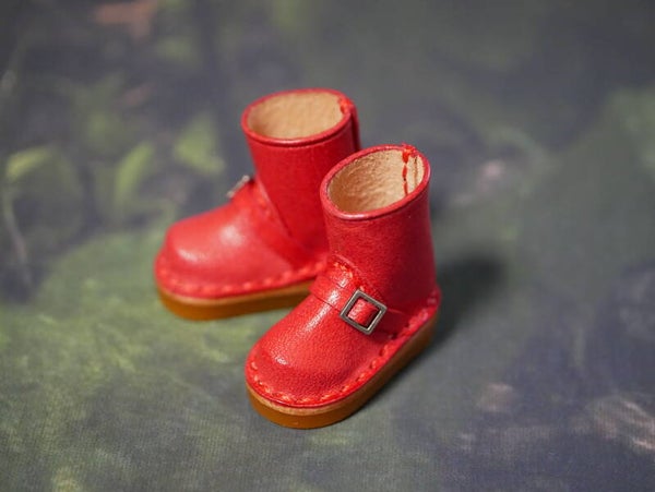 Real leather doll shoes for Blythe, Holala & Monst./ Red