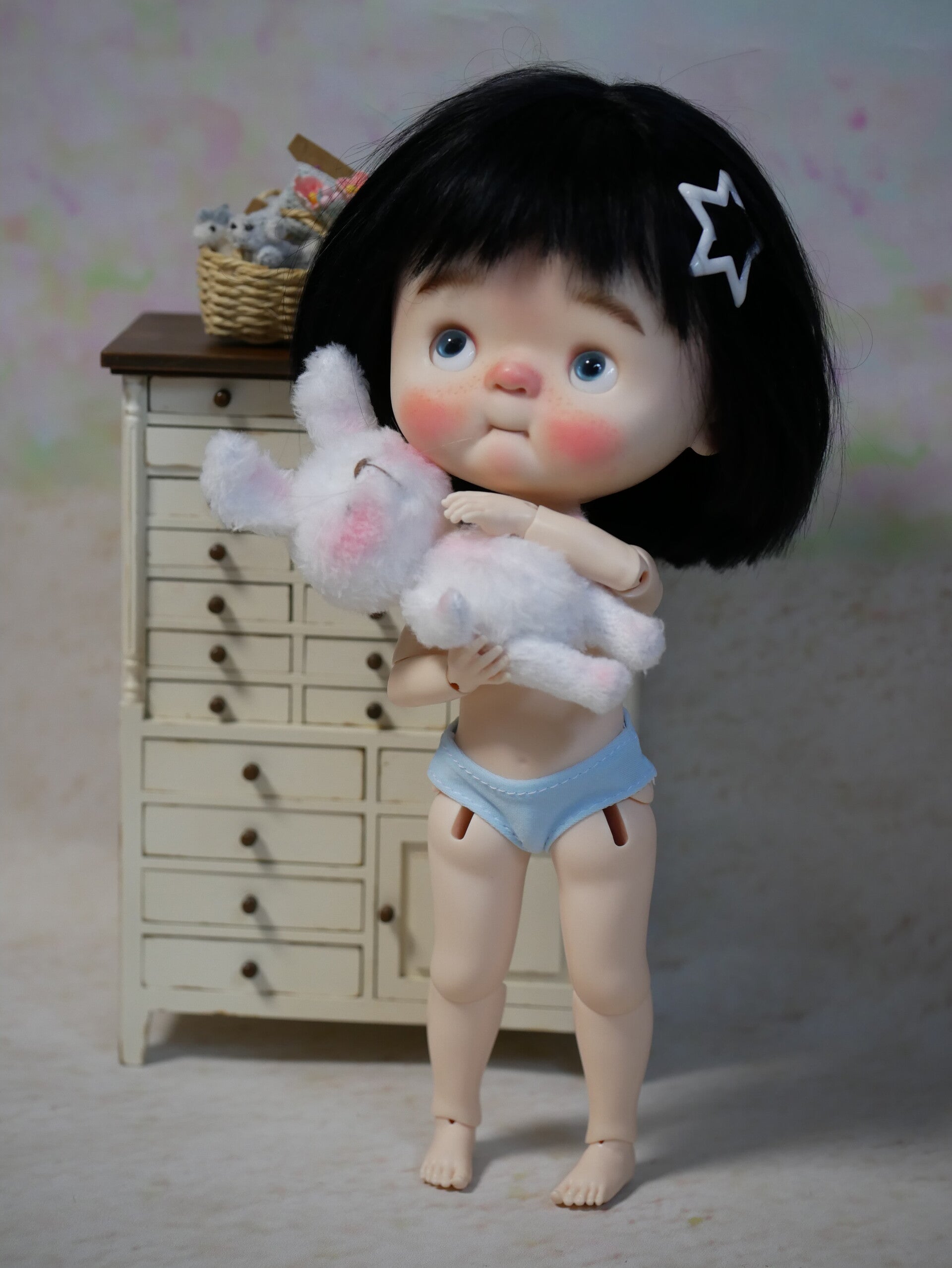 Underwear for Qbaby/Big fish body/ Lt blue