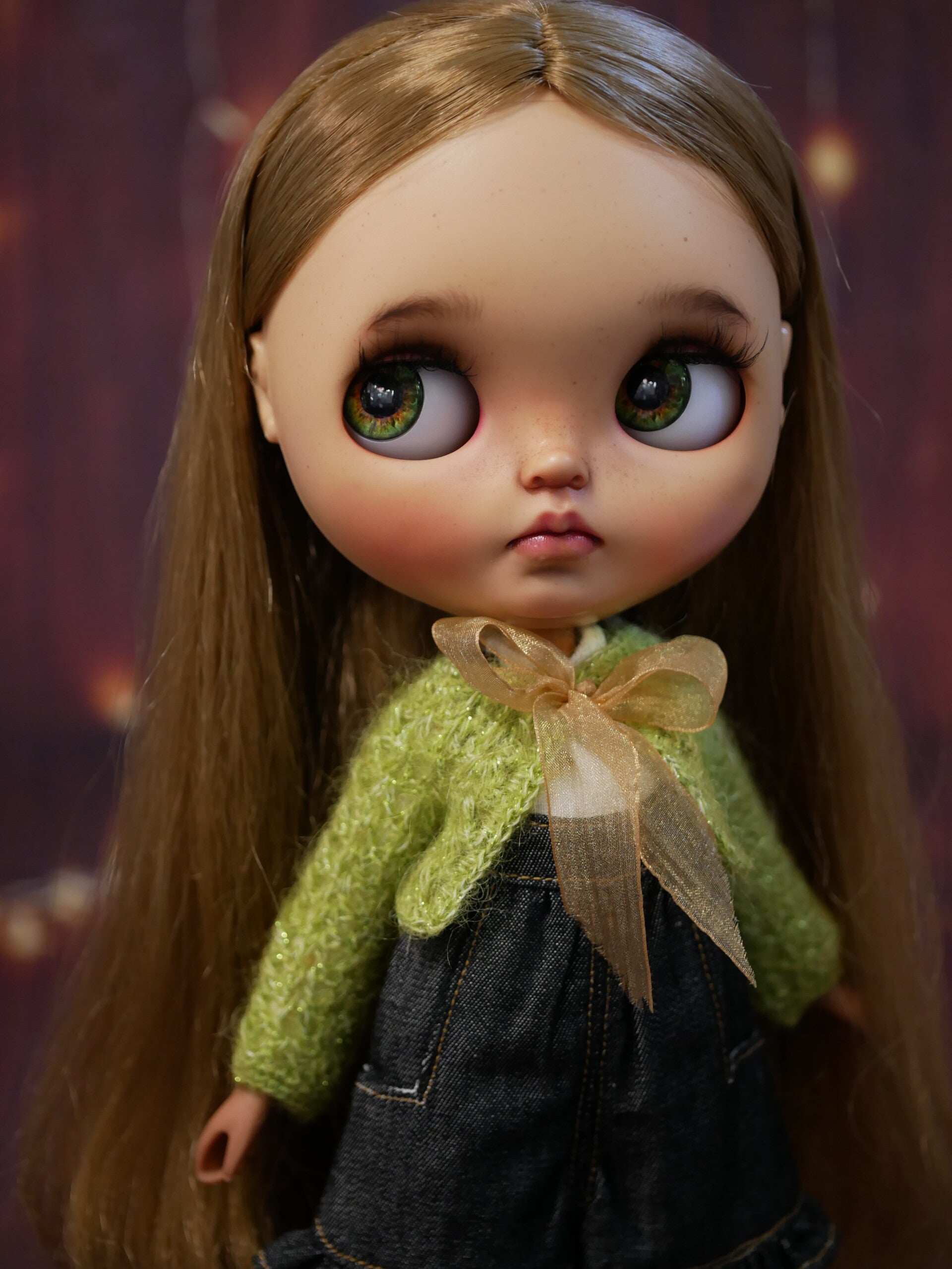 Crochet Cardigan for Blythe. /Green