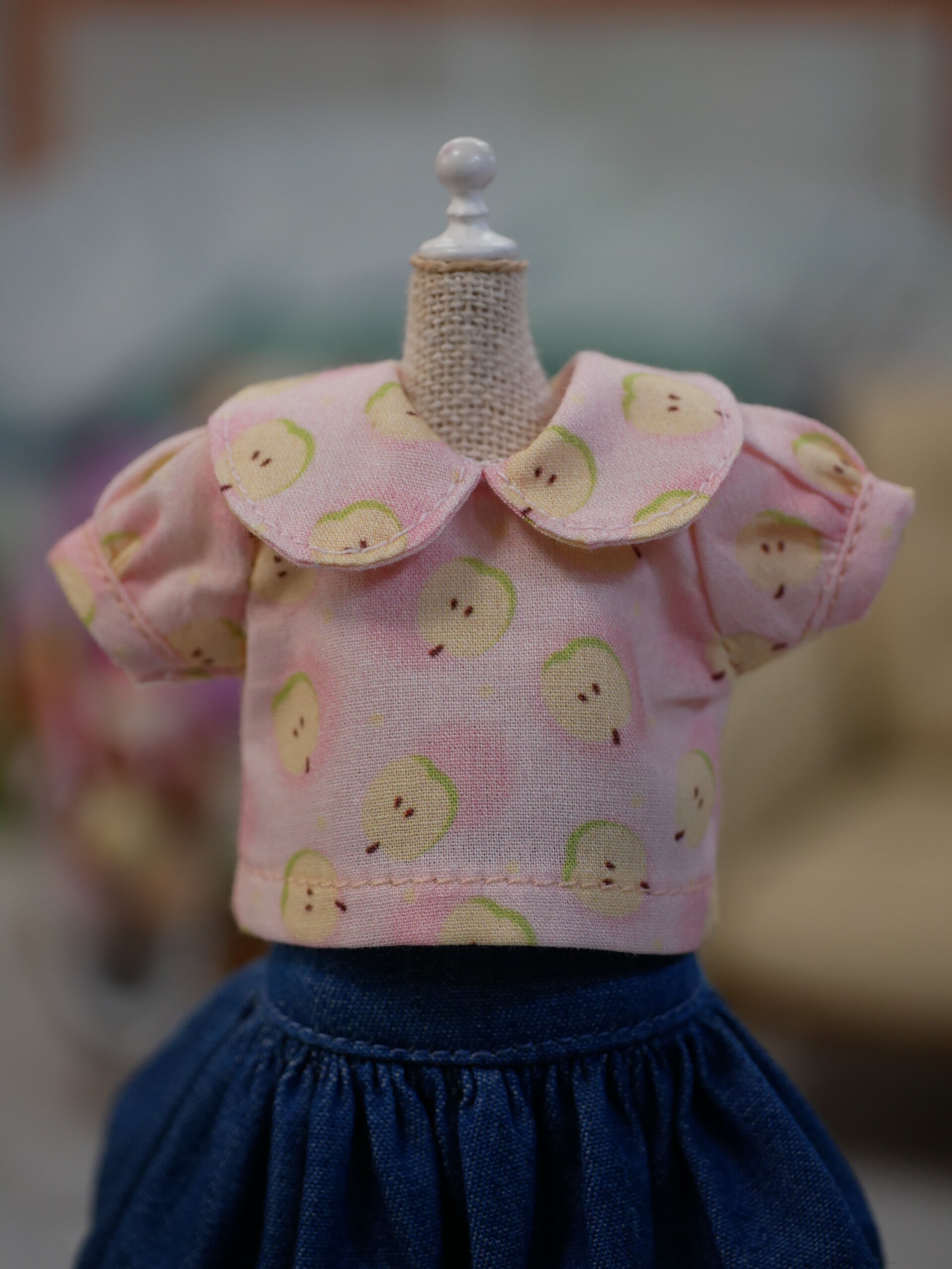 Short sleeve blouse for Blythe doll. / 07. Apple
