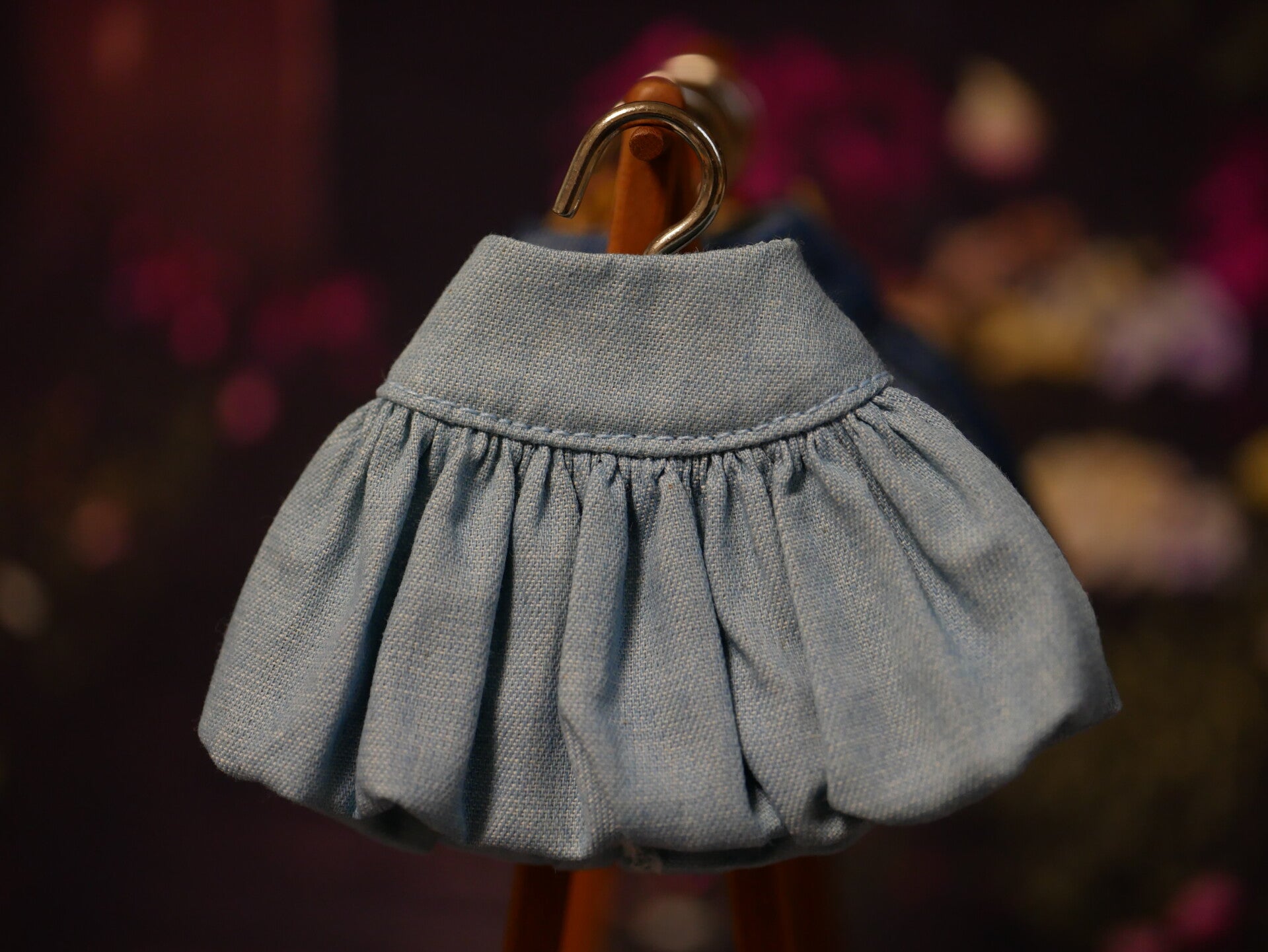 Balloon skirt for Blythe. /  Lt denim 001