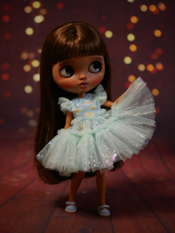 Beautiful colorful Tulle dress. Lt green