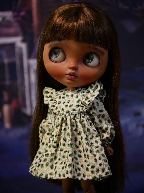 Christmas dress for Blythe/Green