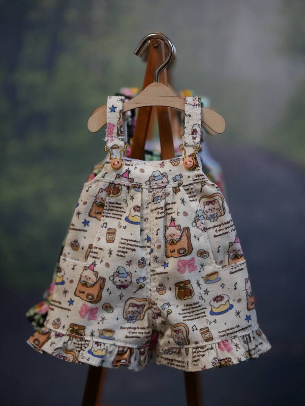 Handmade Character Overalls for Blythe Dolls/ Vintage Tea